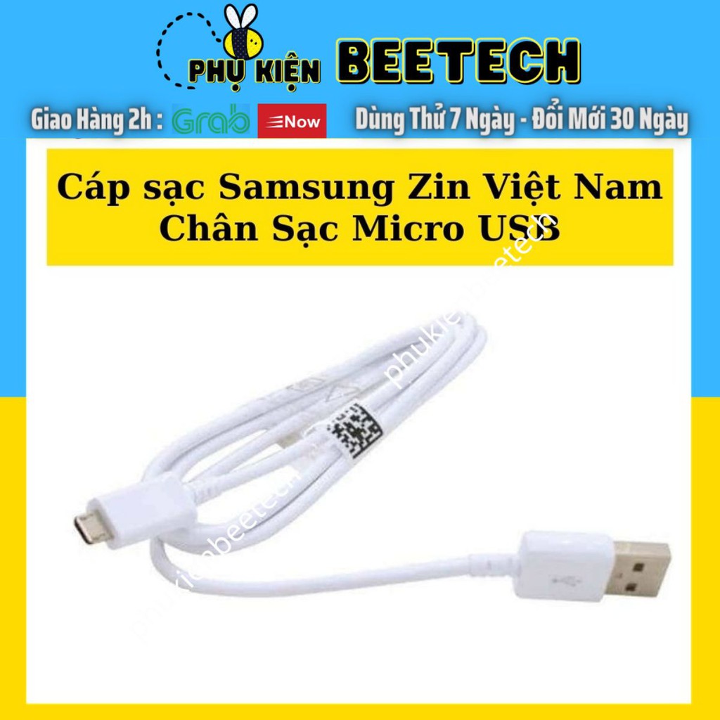 Cáp sạc Samsung Việt Nam chính hãng chân MicroUSB - Beetechvietnam