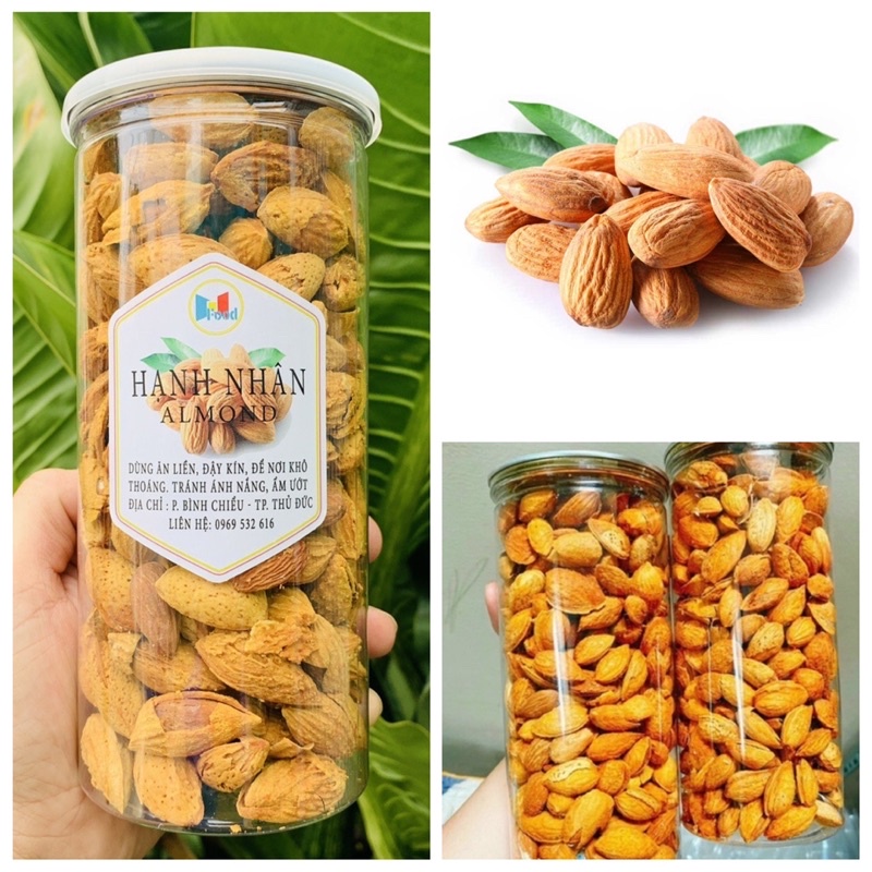 Hạt Hạnh Nhân Rang Bơ Mỹ Lon 500gram
