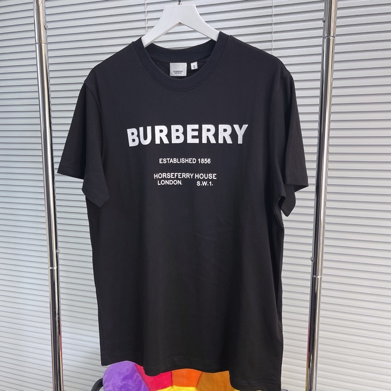 ⚡️ - Áo Tee Burberry London Horseferry Black T- Shirt, Áo thun BBR cao cấp full tag túi