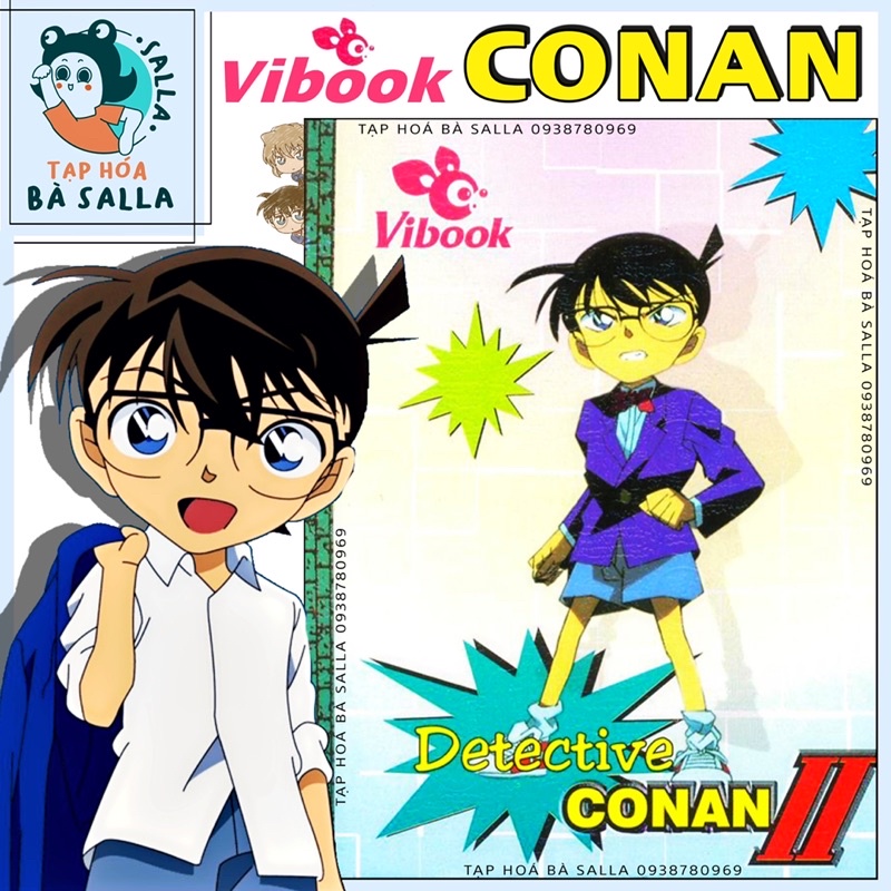 Lốc 10 Cuốn tập học sinh Conan 96 trang Vĩnh Tiến ( Vibook )