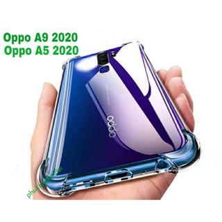 Ốp lưng Oppo A5 2020 / Oppo A9 2020 dùng chung dẻo trong lồi 4 góc chất đẹp ôm khít máy chống ố vàng 1
