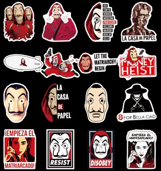 Bộ 50 Sticker La Casa De Papelth