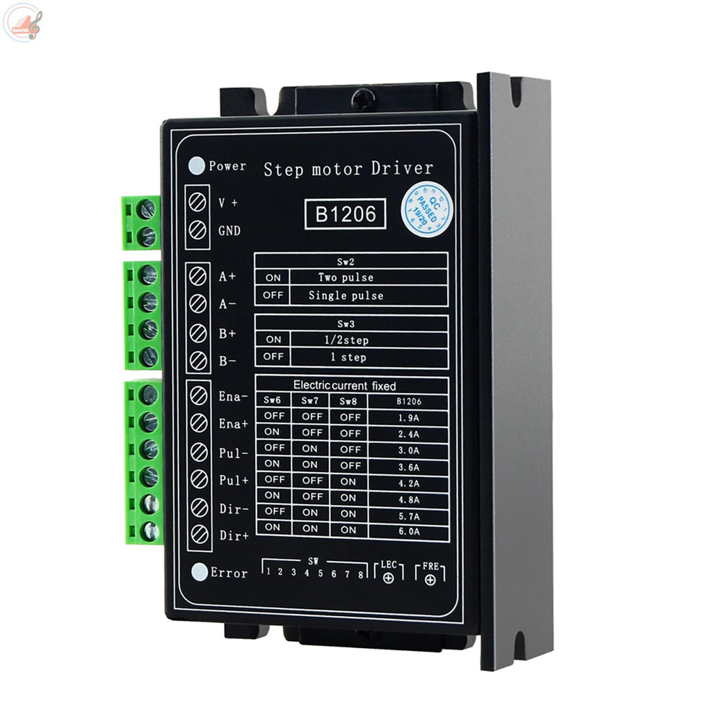 Aibecy B1206 Full/Half Step Driver 2-Phase Stepper Motor Driver Driving Voltage 20V-120VDC Current 6A