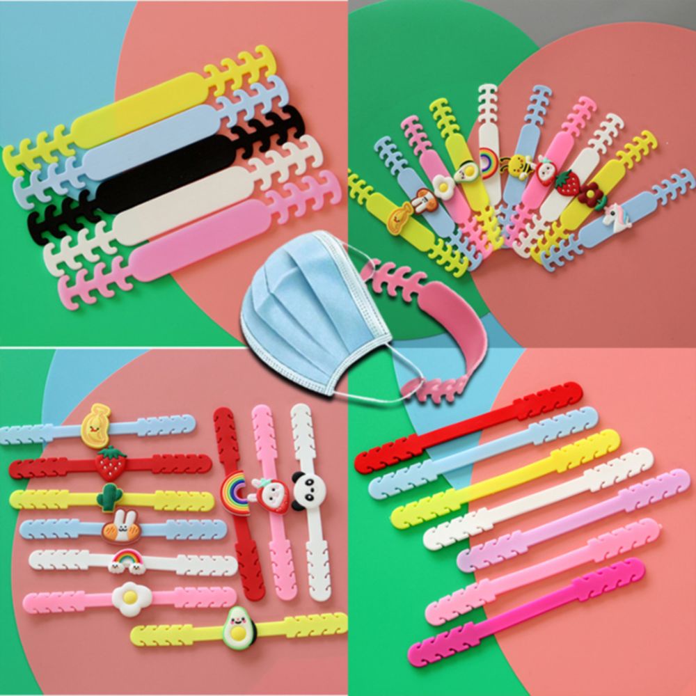 Móc đeo, quai đeo khẩu trang mềm dẻo chống đau tai cho trẻ em và người lớn(giao màu ngẫu nhiên)