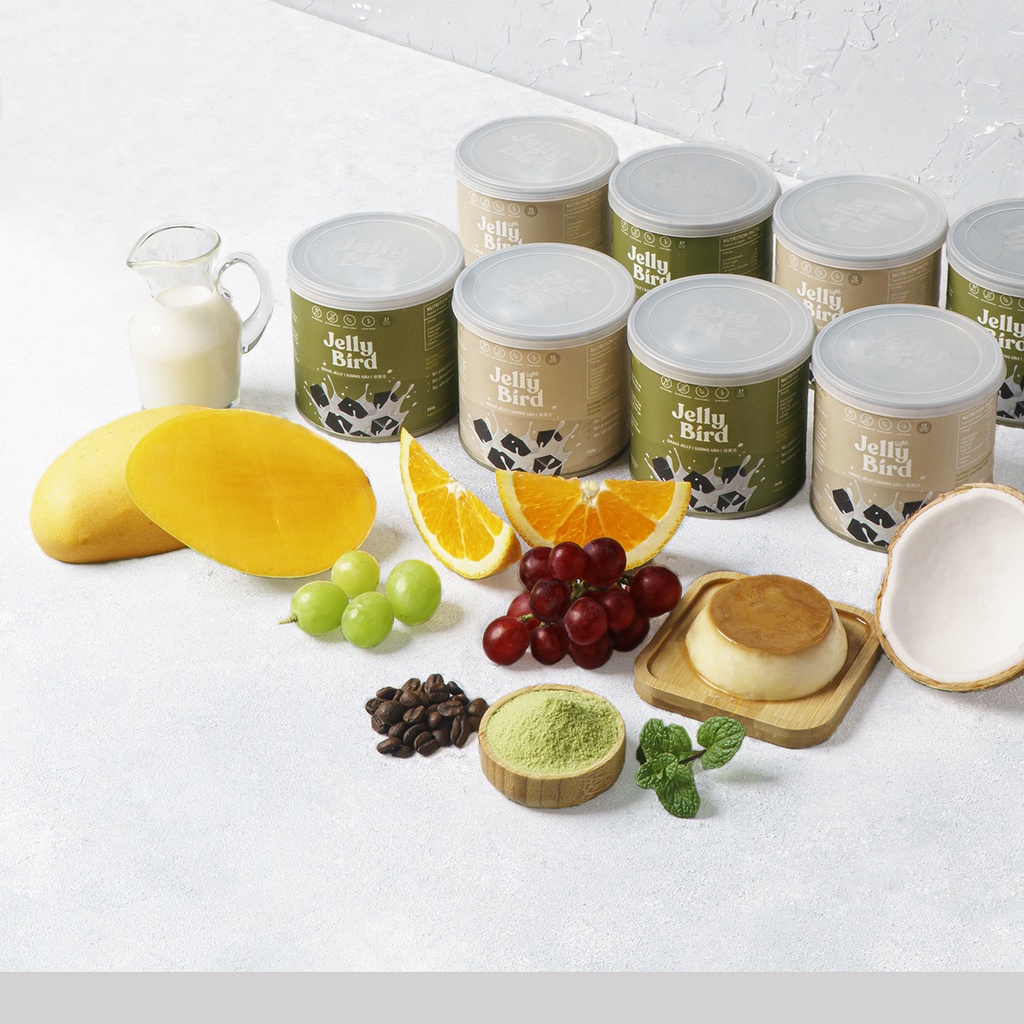 Combo2L - 2 Lon Thạch Sương Sáo Jelly Bird Bản Light - Dành Cho Người Ăn Kiêng, Giảm Cân