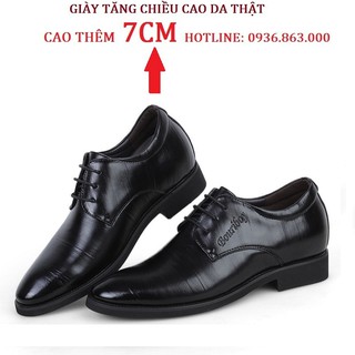 GIÀY TĂNG CHIỀU CAO 7CM DA BÒ