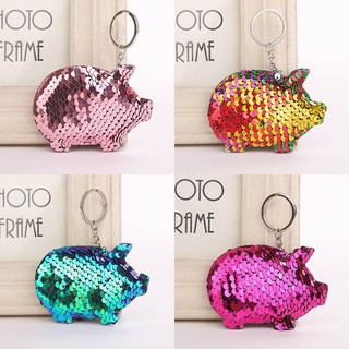 Móc khoá hình heo lấp lánh