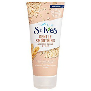 Kem tẩy tế bào chết kiêm mặt nạ yến mạch st.ives gentle smoothing 170g
