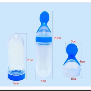 Bình thìa ăn dặm silicon 90ml siêu mềm cho bé