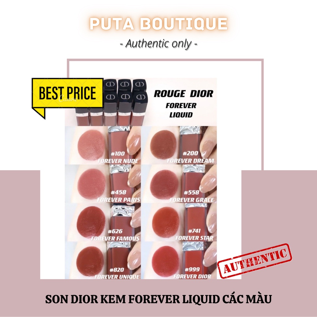 SON DIOR KEM FOREVER LIQUID CÁC MÀU