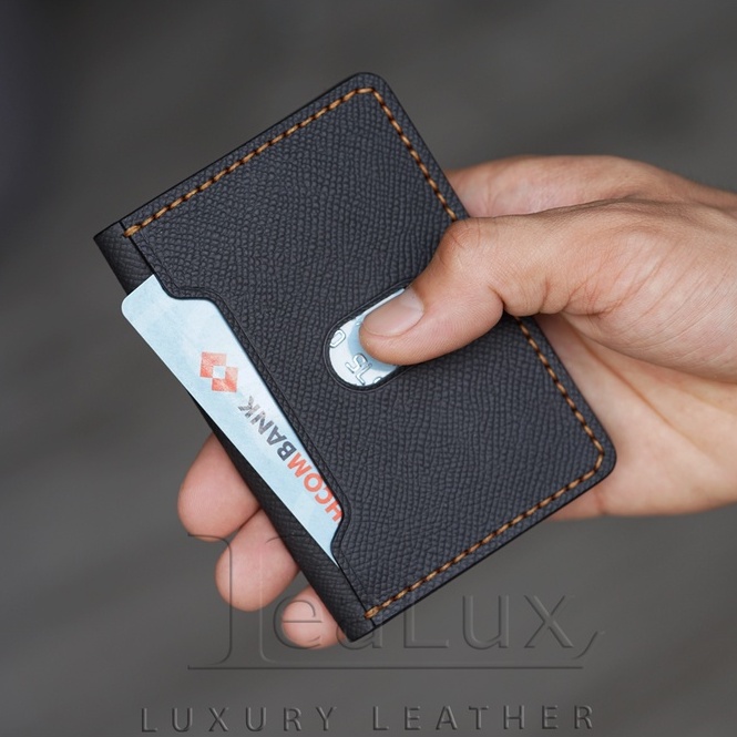Ví Đựng Thẻ Nam Nữ Da Epsom Handmade LEALUX Mini Epsom Wallet 1