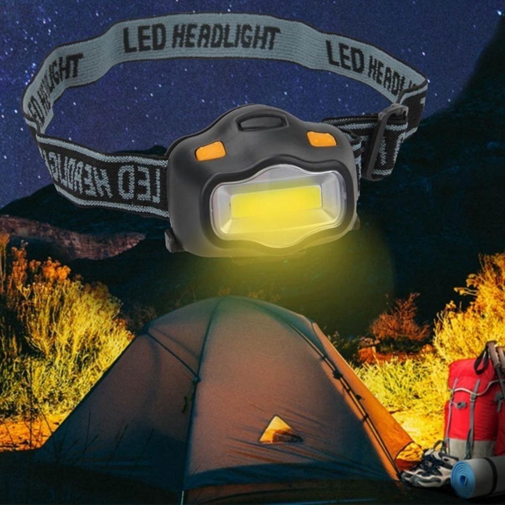 Đèn Pin Đeo Trán 3 Chế Độ LED COB Chống Thấm Nước Dùng Khi Đi Cắm Trại / Leo Núi