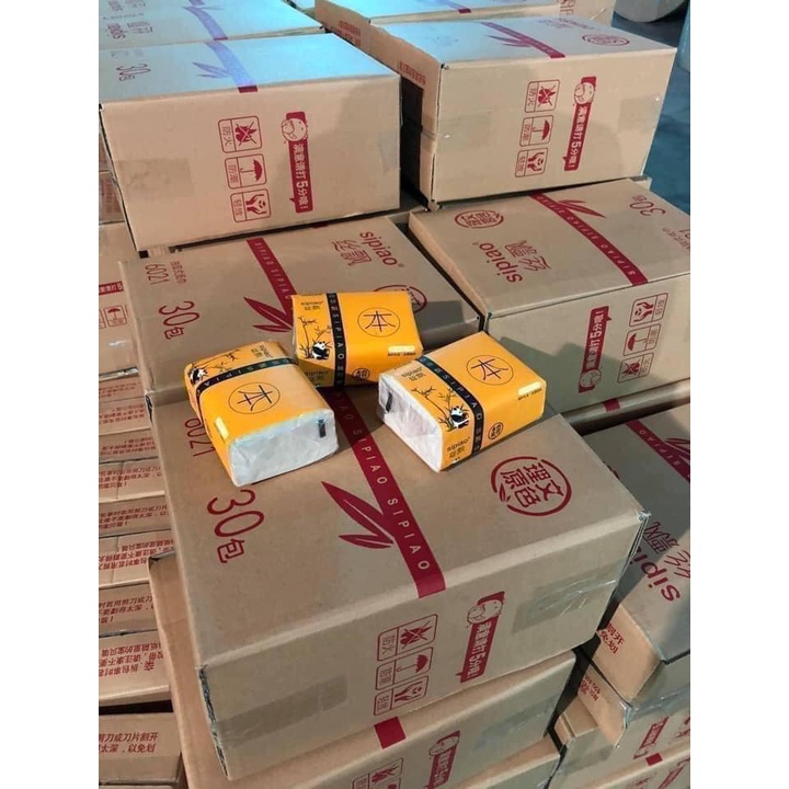 Giấy ăn gấu truc  1thung 30 gói  55k