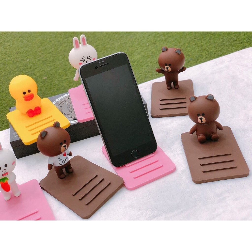 Giá đỡ điện thoại đa năng kute gấu brow- thỏ cony -Hồng Anh Case