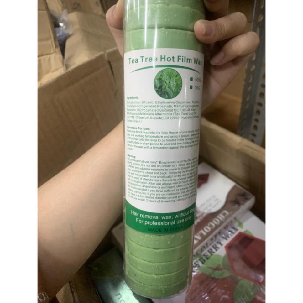 Lọ 500g Sáp wax lông dạng Khoanh chuyên dụng tẩy lông toàn thân, bikini, tay chân