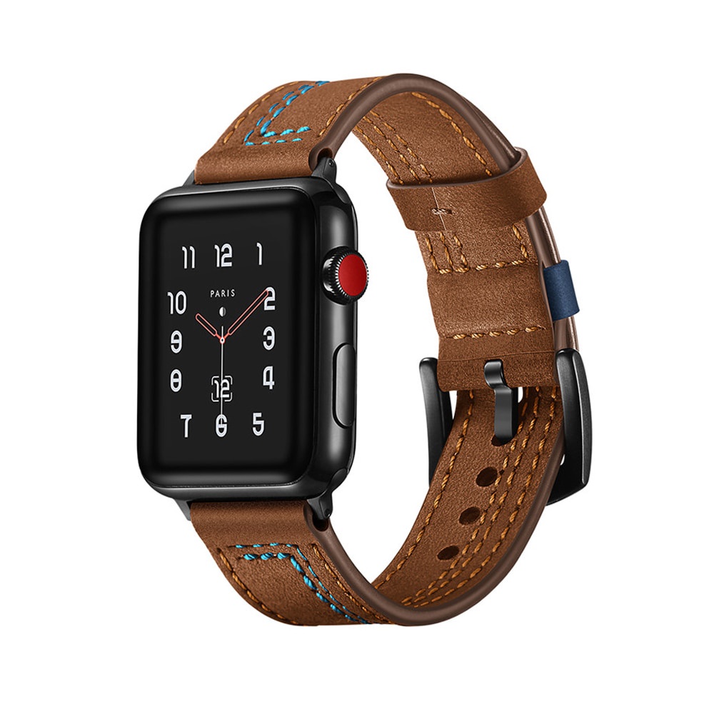 Dây đeo bằng da 45mm/41mm 44mm/40mm 42mm/38mm thích hợp cho đồng hồ thông minh apple watch series 4 3 5 se 6 7