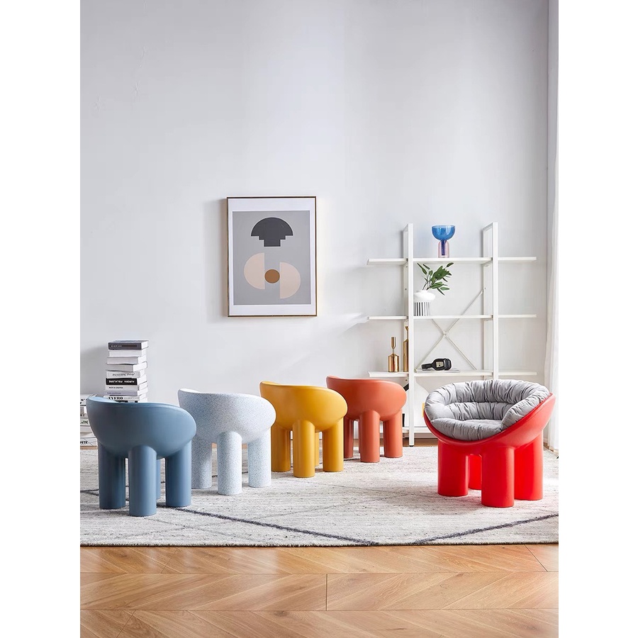 Ghế chân voi roly poly chair hàng nhập khẩu cao cấp, phong cách bắc âu kèm đệm, decor Forher.since1998