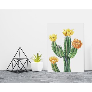 Tranh Canvas xương rồng nở hoa