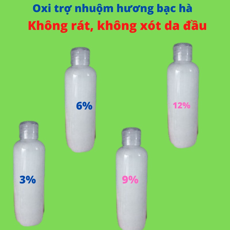 Oxi trợ nhuộm tại nhà cao cấp Kanaval 100ml hương bạc hà không rát, không xót da đầu