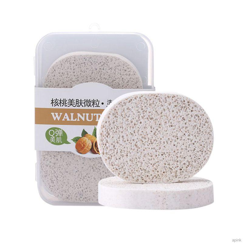 [Hàng mới về] Set 2 xốp rửa mặt tẩy tế bào chất tiện dụng