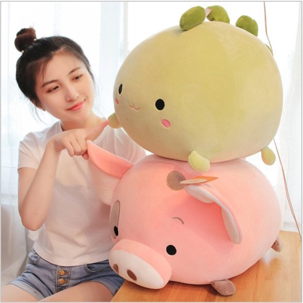 Gấu Bông Bộ Ba Voi, Cá, Heo Size 35cm - Diabrand