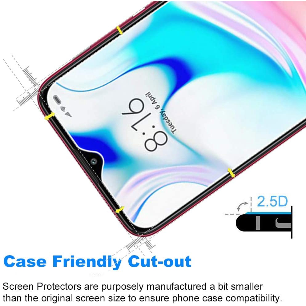 Kính cường lực bảo vệ toàn màn hình cho Redmi 9T 9A 9C 8A 7A 6A 5A 4A