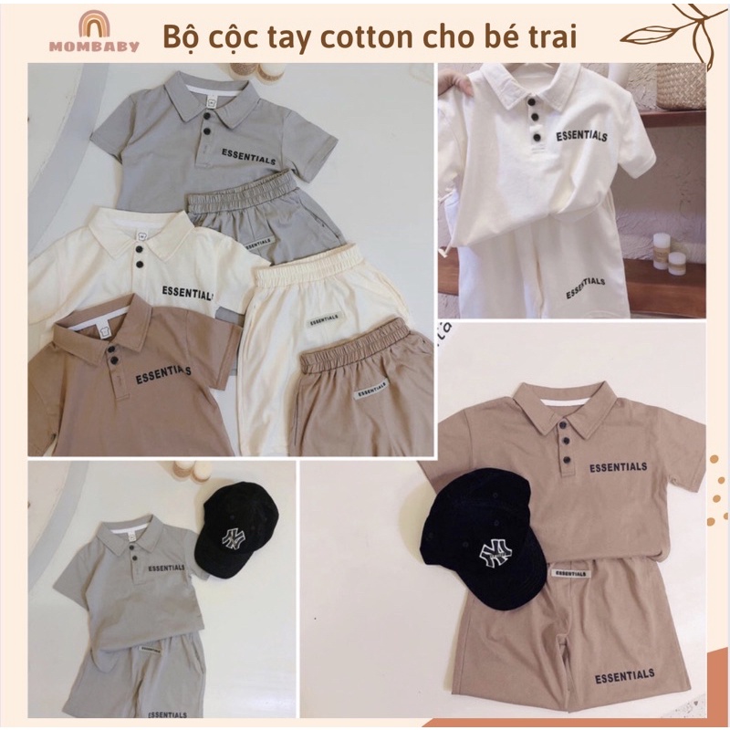 Bộ Ngắn Tay Thun Cotton Mềm Thích Hợp Mùa Hè Cho Bé Trai (Quảng Châu Cao Cấp 2022)