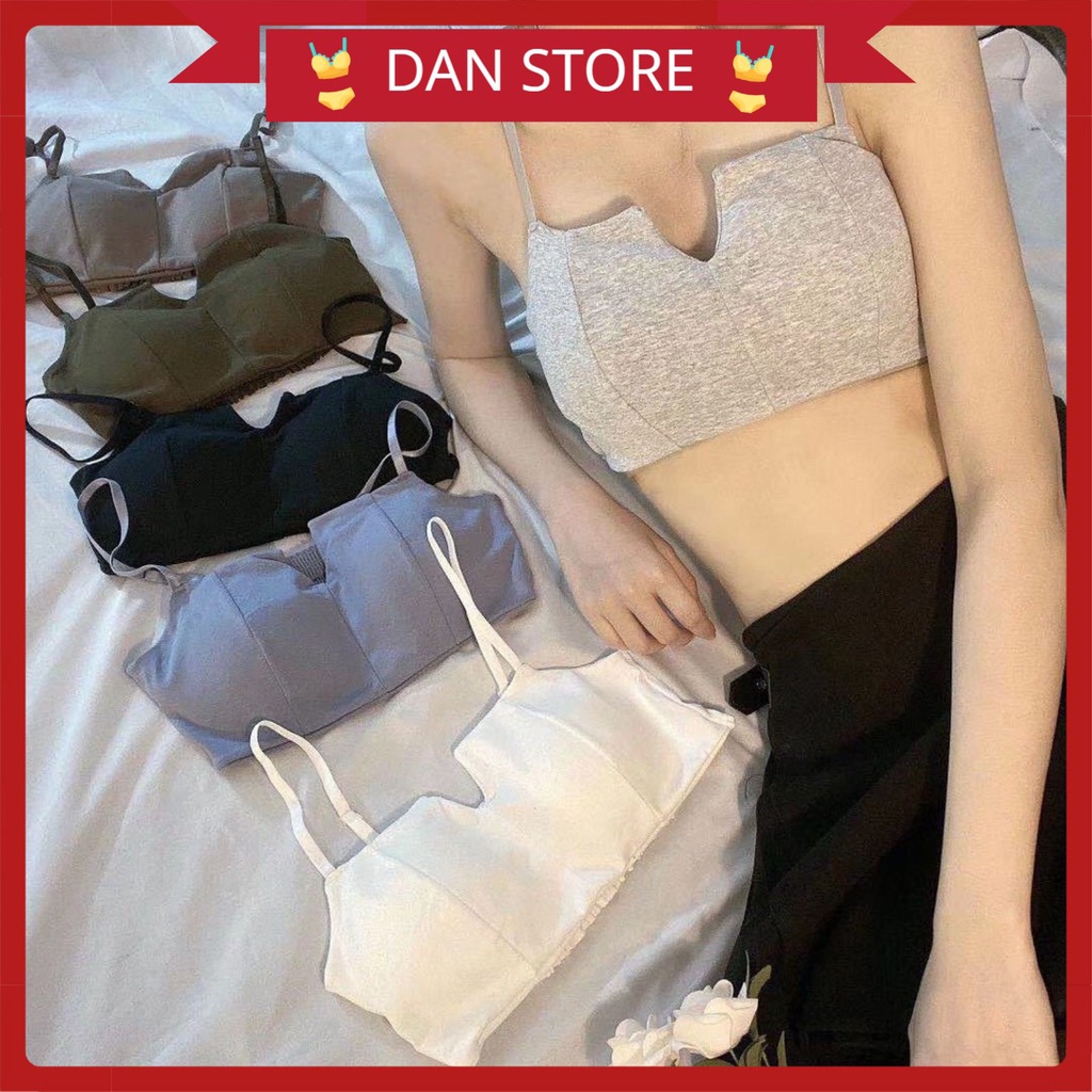 Áo Lót Nữ - Áo Ngực Nữ vuông thiết kế có chun lưng mặc thoải mái thoáng mát DAN STORE MÃ BRA06