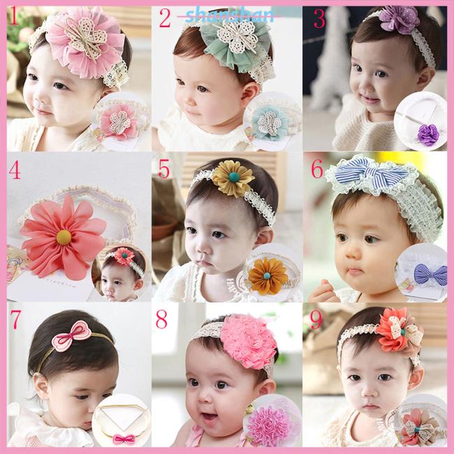 Băng đô cài tóc dễ thương cho bé gái sơ sinh