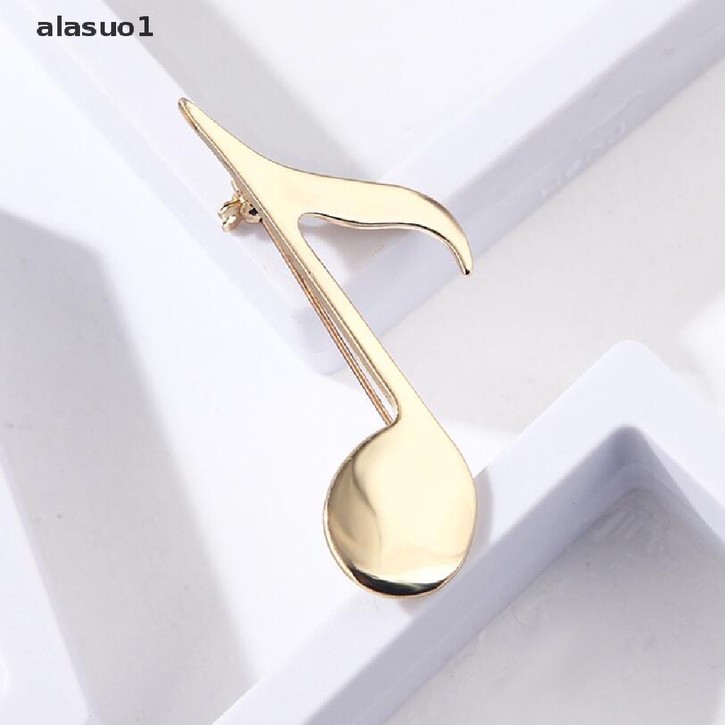 Ghim Cài Áo Hình Nốt Nhạc Màu Vàng Thời Trang Unisex alasuo1