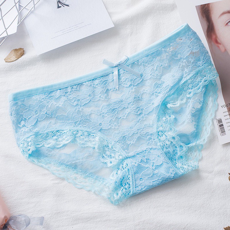 ♥️Quần Lót Nữ ❤ Combo 5 Quần Lót Ren Nữ Mỏng Mát Ren Thái Mềm Q3808