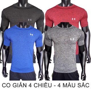Combo 4 Áo thun thể thao nam co dãn 4c hàng VNXK