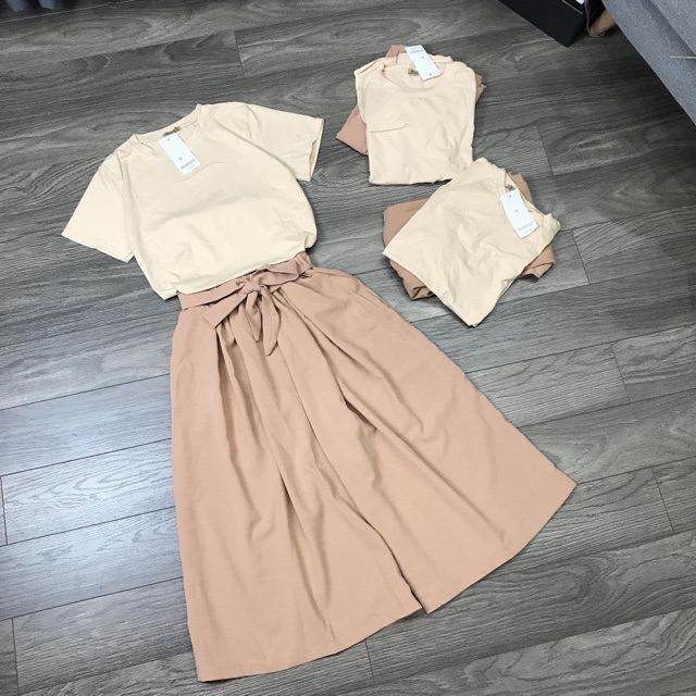 Set áo phông quần ống loe
