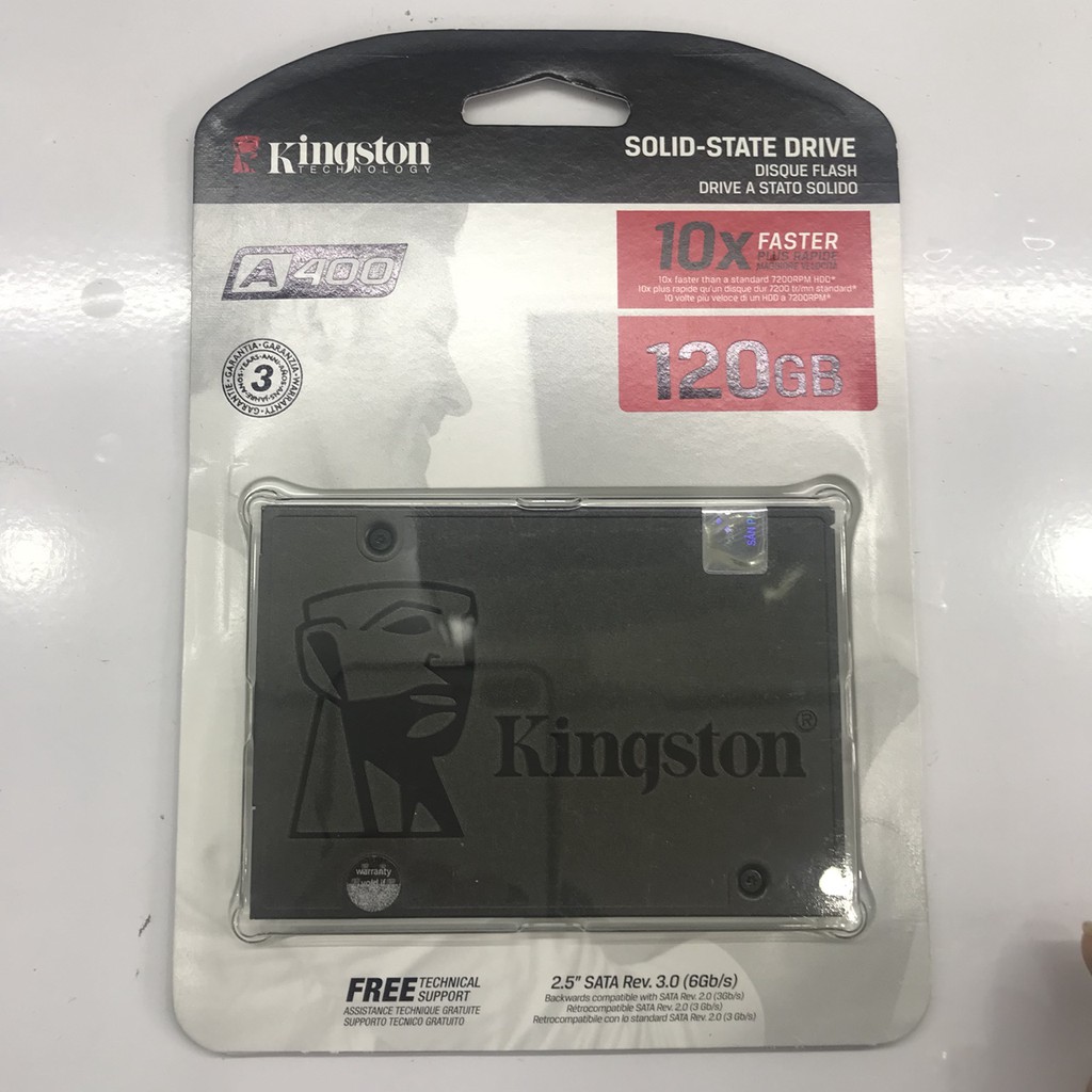 SSD KINGTON UV400 120GB (Hàng chính hãng) Bảo hành 36 tháng
