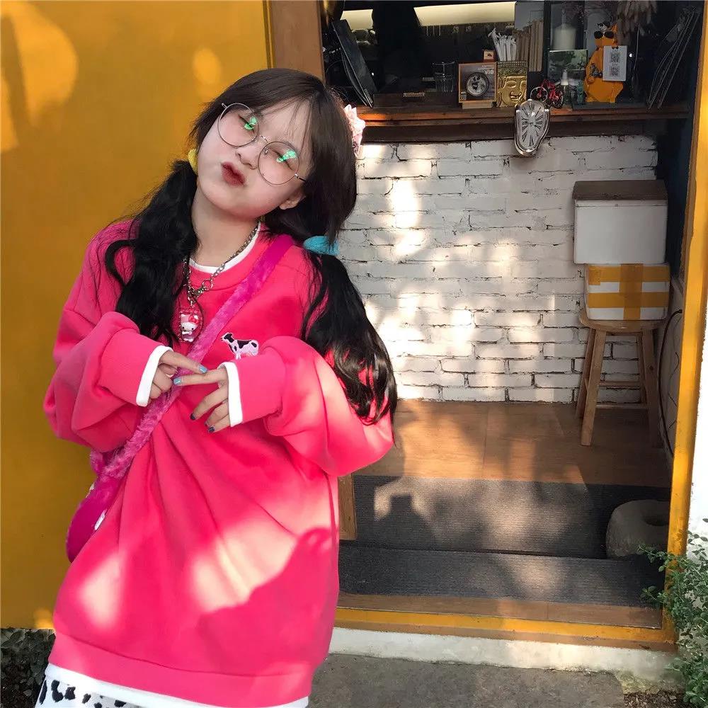 NRVP Áo Thun Nữ Dài Tay Cổ Tròn Thời Trang Hàn