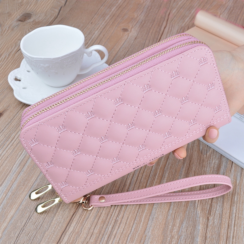 Ví Dài Phối Khóa Kéo Đôi Thời Trang Cho Nữ Kkn3502