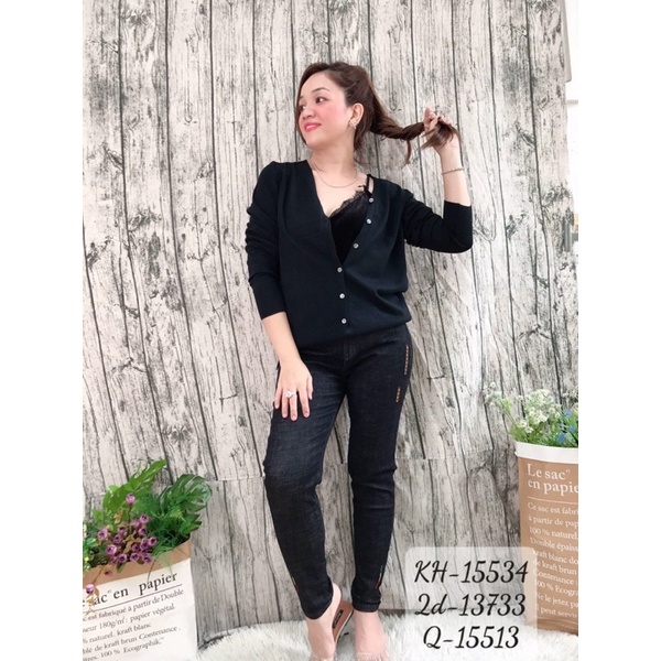 Khoác cardigan len BIGSIZE dệt kim len co giãn 15534 | WebRaoVat - webraovat.net.vn