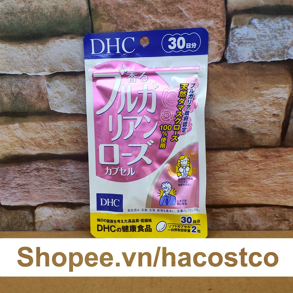 Viên uống hoa hồng DHC Bulgarian Rose Capsule 30 ngày dùng - Viên uống hàm hương DHC Nhật Bản