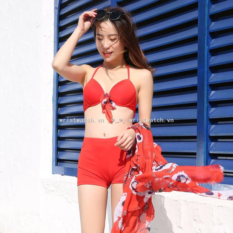 wristwatch Áo tắm nữ ba mảnh bikini Hàn Quốc nước thủ gợi cảm che bụng giảm béo mùa xuân