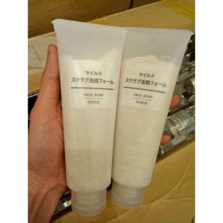 SỮA RỬA MẶT TẨY TẾ BÀO CHẾT MUJI FACE SOAP SCRUB - NHẬT BẢN
