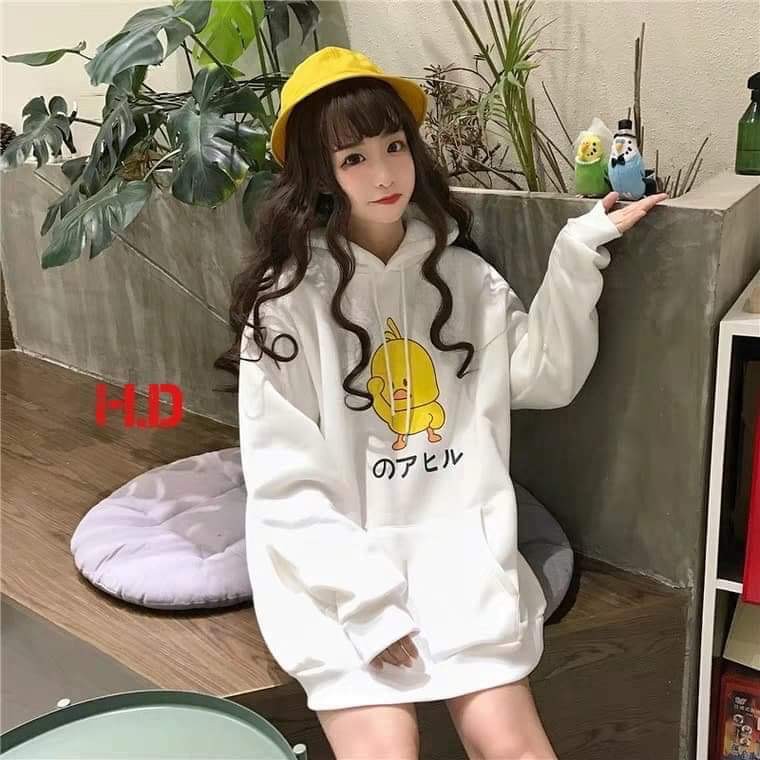 Áo hoodie vịt chữ nhật HDA1120