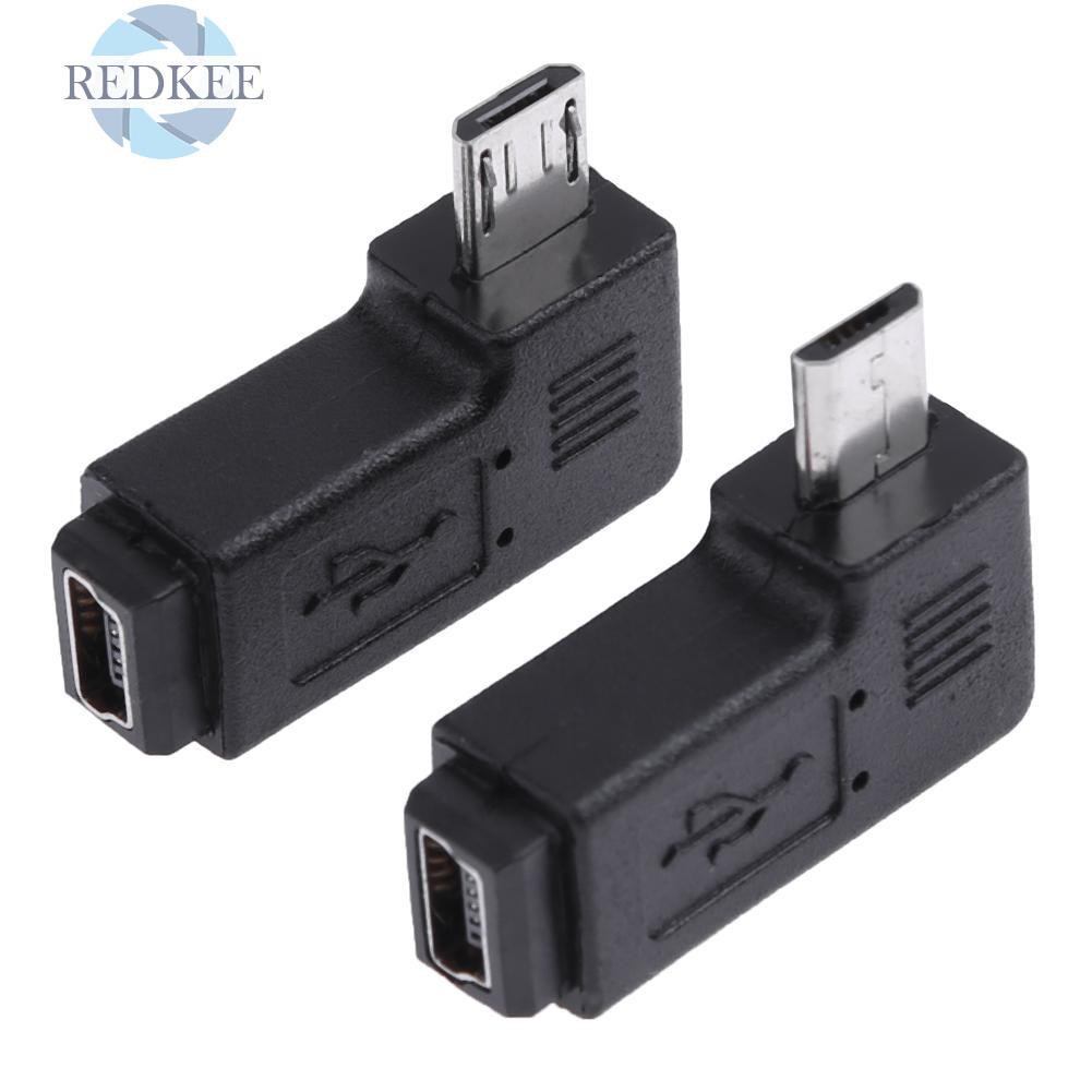 Set 2 Đầu Chuyển Đổi Usb Mini 90 Độ Sang Micro Usb Chuyên Dụng | BigBuy360 - bigbuy360.vn