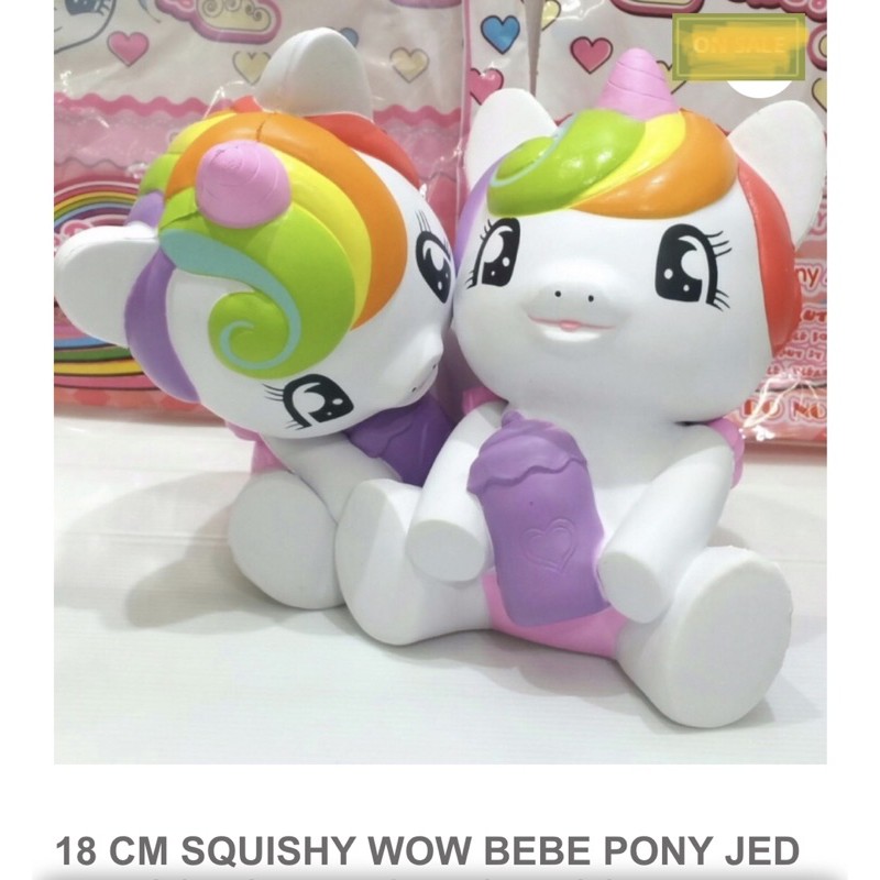 Squishy Ngựa WowPoNy Chính Hãng/ Siêu Chậm Tăng / Thơm Mùi Kẹo