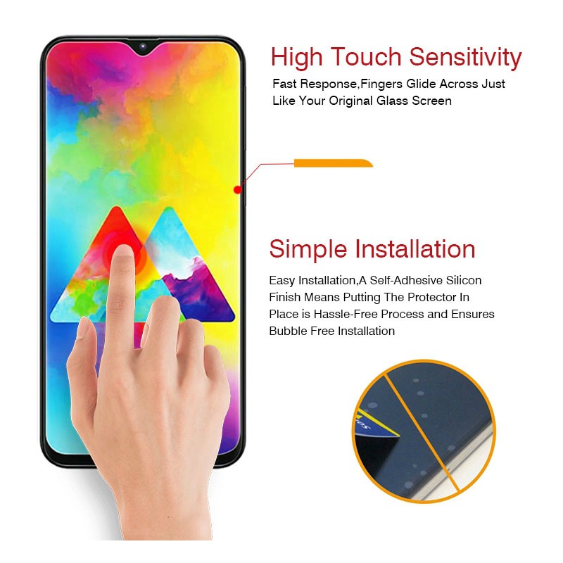 Kính cường lực 9h bảo vệ màn hình thích hợp cho Samsung A50 A51 A71 A21S A31 A01 A10S A10