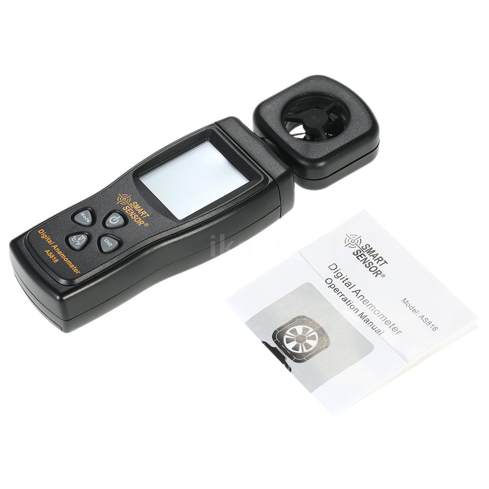 Máy đo tốc độ gió kỹ thuật số mini với màn hình hiển thị LCD chuyên dùng