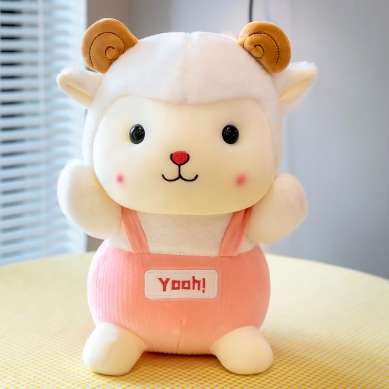 Gấu Bông, Thú Nhồi Bông Cừu Mặc Yếm