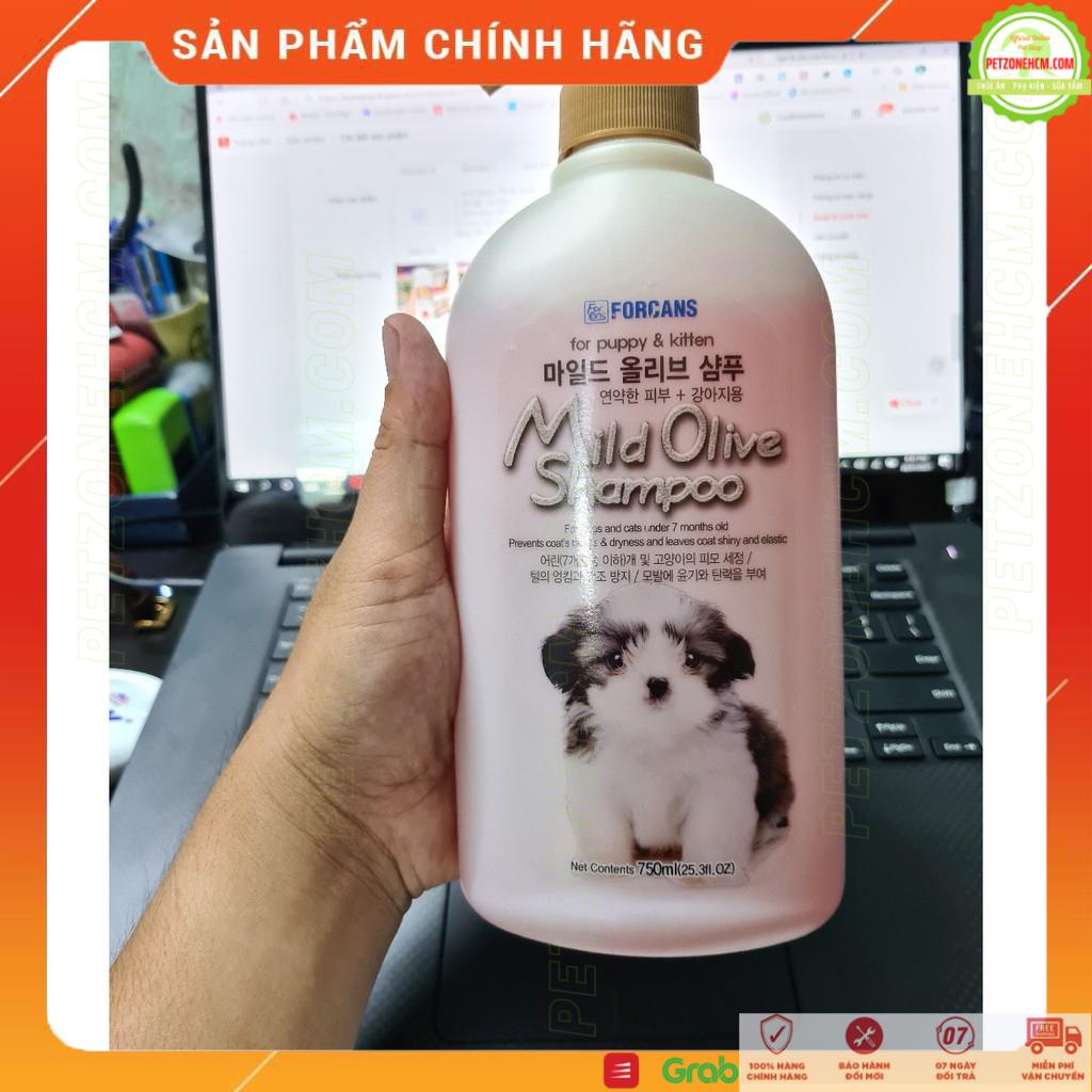 Sữa tắm Hàn Quốc Forcans Forbis cho chó 💥 FREESHIP 💥 sữa tắm chó lông trắng,lông xoăn,chó lớn,chó con,chiết xuất nha đam