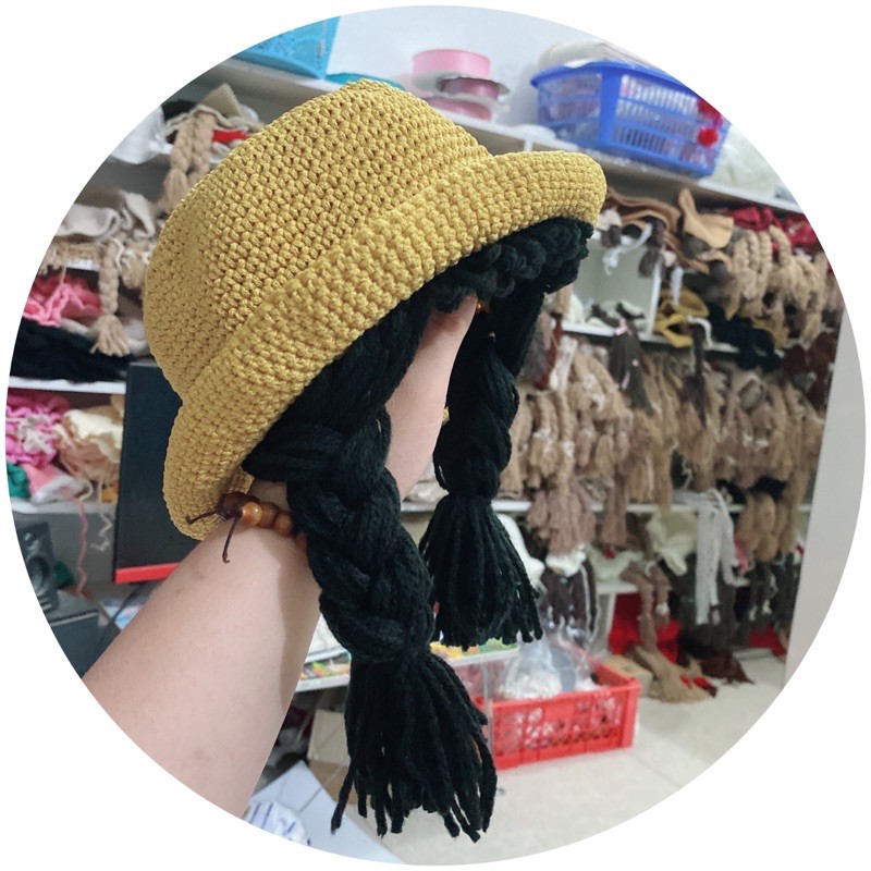 nón cho bé gái ( sợi thô)