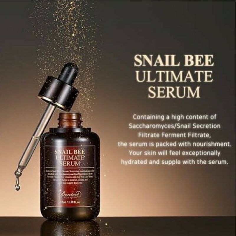 (hàng Mới Về) Serum Dưỡng Da Benton - Snail Bee Ultimate 35ml