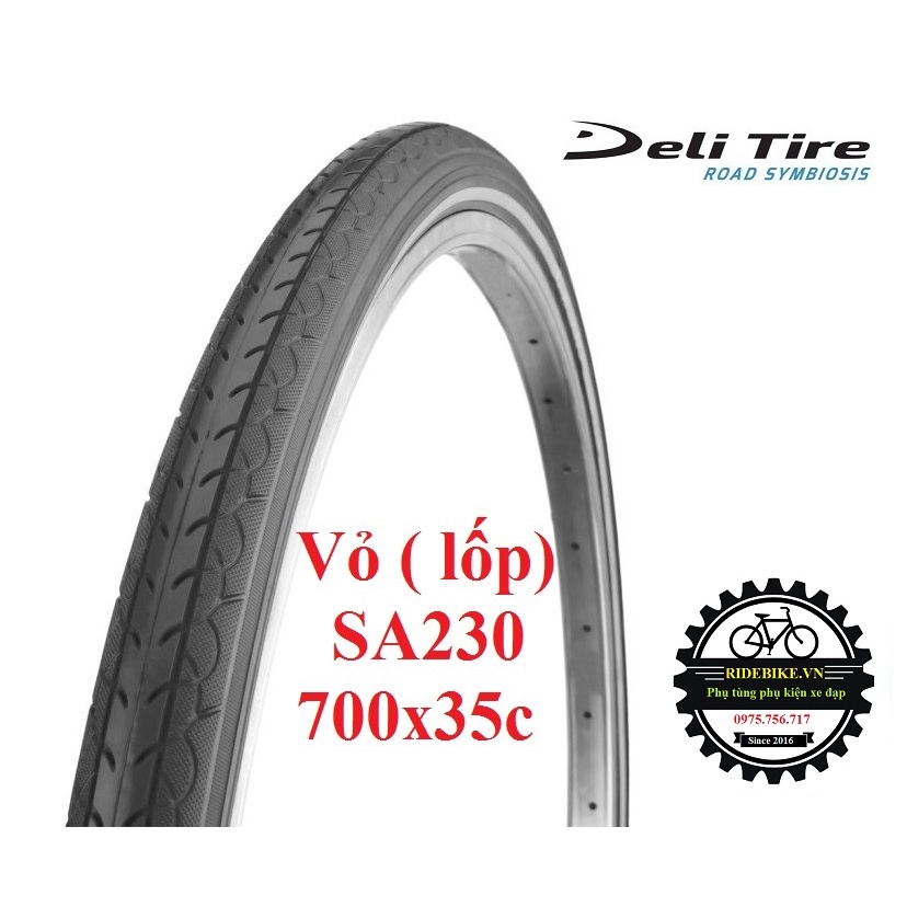 Vỏ lốp xe đạp Deli Tire 700x35C SA230
